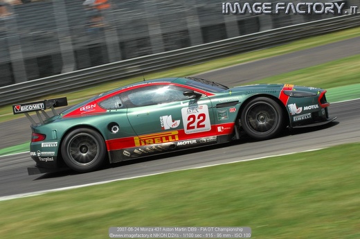 2007-06-24 Monza 431 Aston Martin DB9 - FIA GT Championship